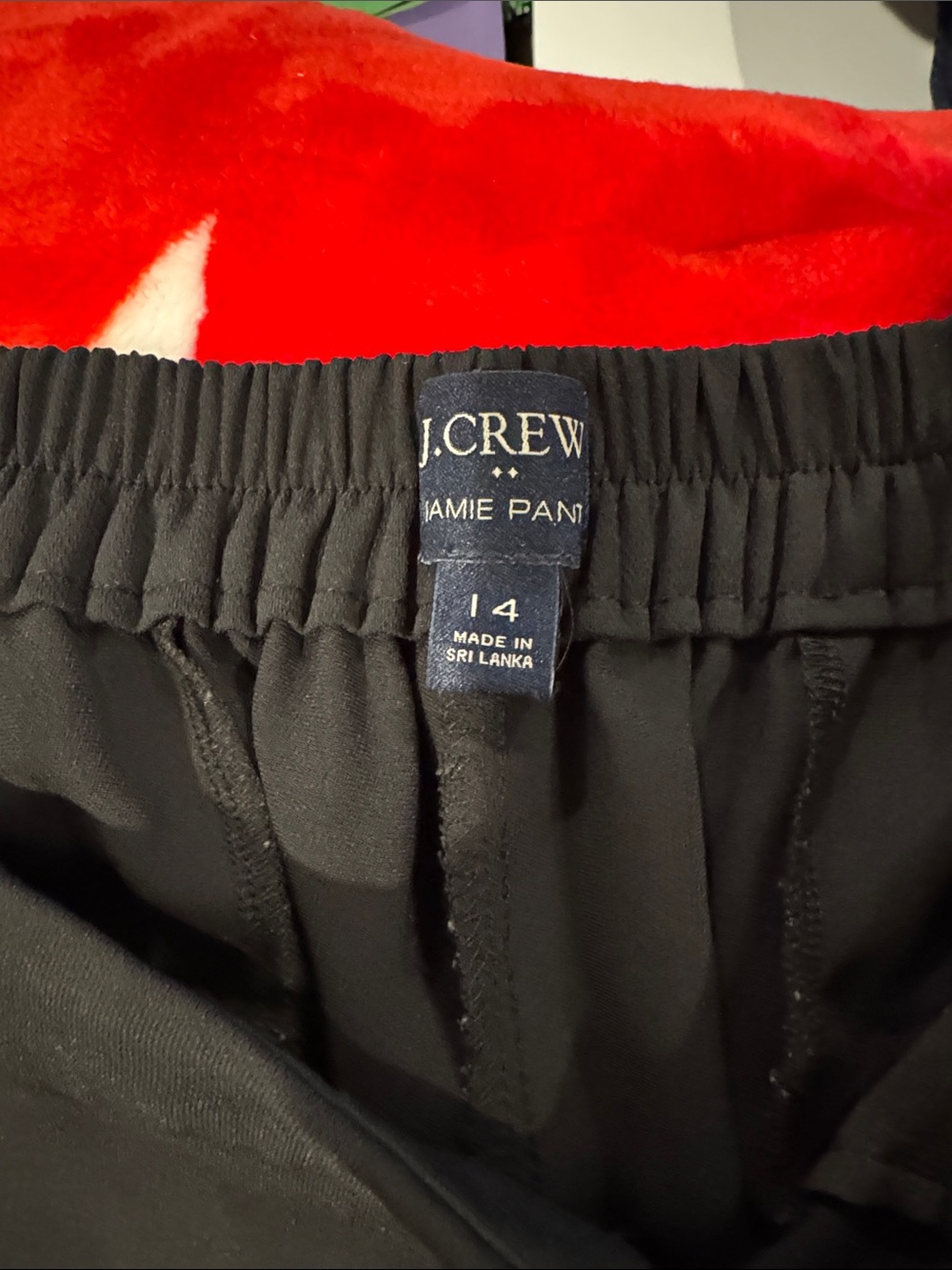 J. Crew Black Elastic-Waist Pull-On Pants